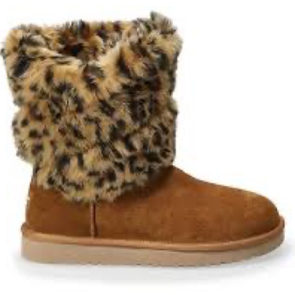 Koolaburra by UGG leopard cheetah DEZI animal print fur short boots